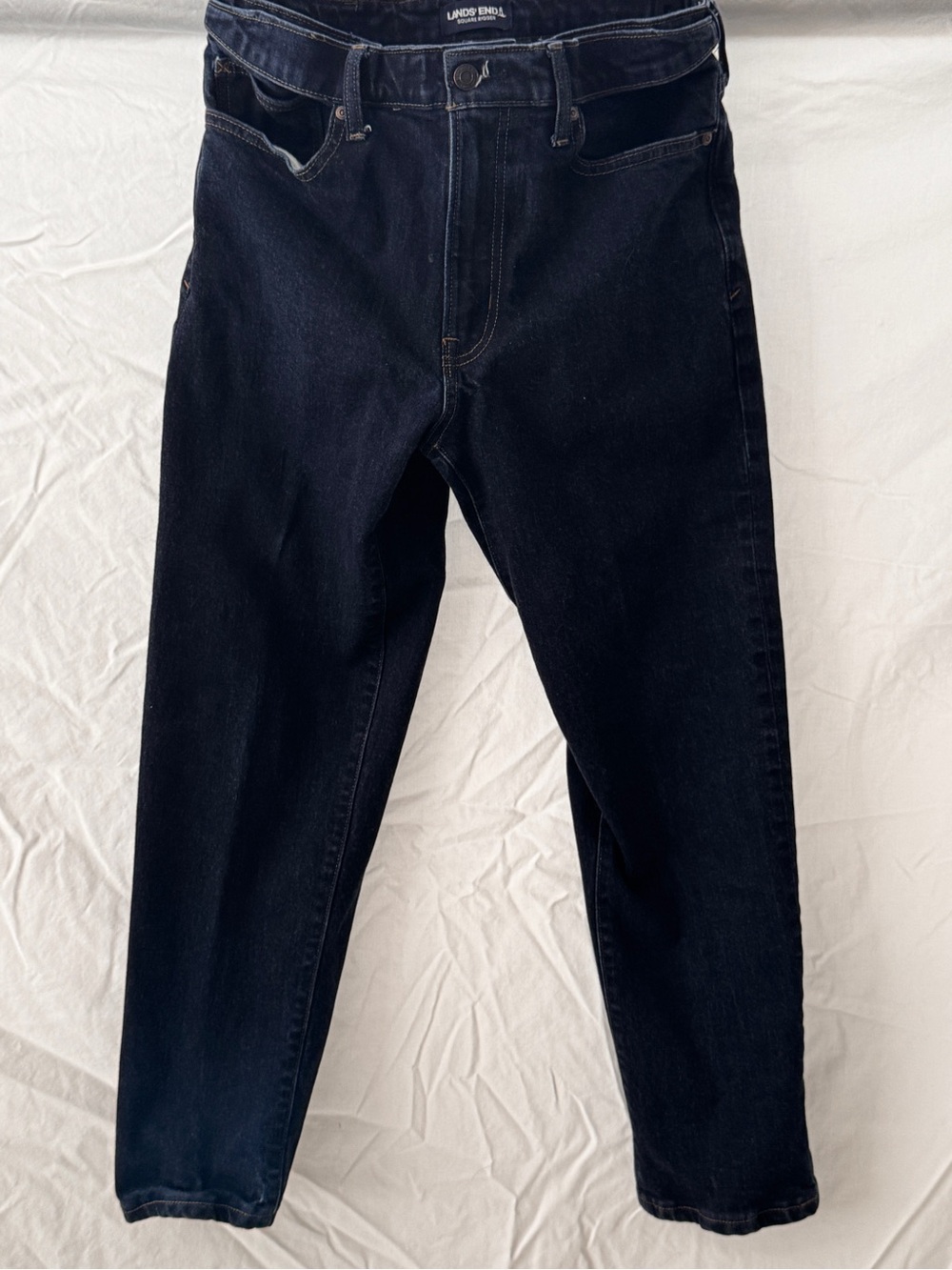 Lands' End Men's Dark Blue Jeans